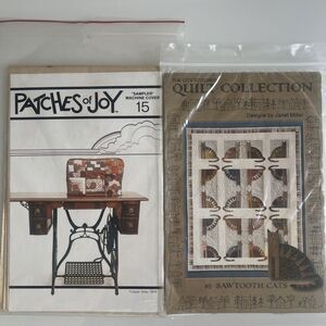 The City Stitcher Sawtooth Cats & Patches Of Joy Vintage Quilting Patterns